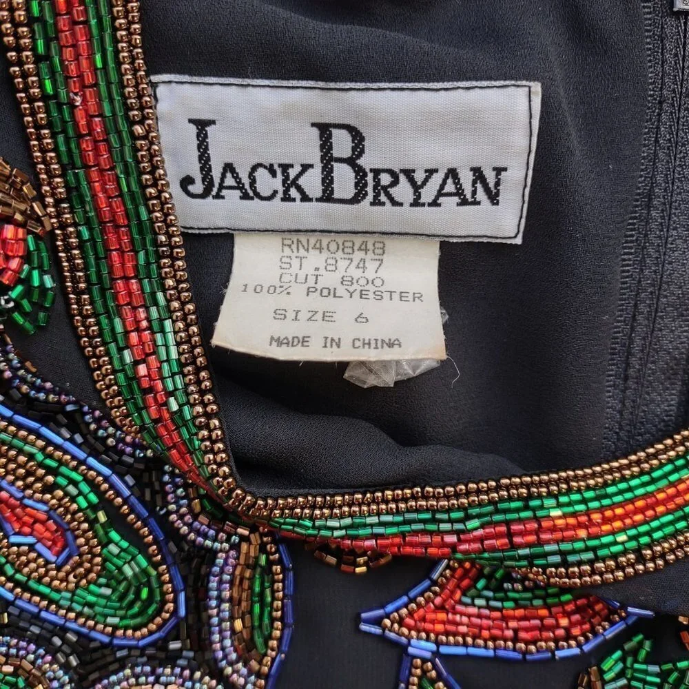 Vintage Jack Bryan Beaded Top Elegant Quiet Luxury Special Occasion  Size 6 - Picture 11 of 12